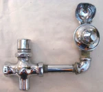 Vtg. Chicago Faucets Push Button Drinking Fountain, Bubbler, Chrome, 3/8". Fixed Price $174.99.