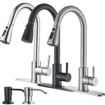 Kitchen Faucet With Pull Down Sprayer High Arc Single Handle Spring Sink. Fixed Price $21.59.