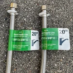 3/8C X Fip 20" Faucet Connector Mueller Streamline Brand Lot Of. Fixed Price $14.97.