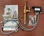 New Moen S6981EWBG Flara Touchless Bathroom Faucet Brushed Gold W/drain B53. Fixed Price $341.96.
