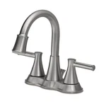 Oakbrook 67513W-6104 1.2GPM Doria Brushed Nickel 2-HANDLE Led Pop-up Faucet 4IN.. Fixed Price $81.51.