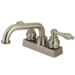 Kingston Brass KB247.AL Gpm Deck Mounted Double Handle Laundry - Nickel. Fixed Price $97.47.