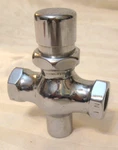Vintage Chicago Faucet Company Chrome Stainless Push Button Valve Nos 3/8". Fixed Price $64.99.