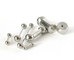 1PC 316L Surgical Steel Barbell Tongue, Nipple, Eyebrow, Industrial, Tragus Ring. Fixed Price $9.95.
