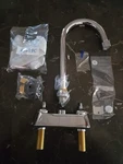 Elkay LK406GN05T4 Centerset Exposed Deck Faucet W/9 1/2 Gooseneck Spout Chrome. Fixed Price $125.00.