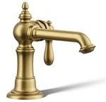 Kohler K-72762-9M-2MB Artifacts Bathroom Faucet W/ Pop-up Drain, Brushed Brass. Fixed Price $805.00.