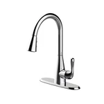 Oakbrook Collection Vela One Handle Chrome High Arc Kitchen Faucet 1.8 Gpm. Fixed Price $108.89.