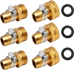 Kichwit 3 Pack 5/8 Inch Aluminum Garden Hose Connector With Stainless Brass. Fixed Price $13.19.