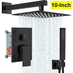 Shower Faucet Set W/mixer Valve Kit Rainfall Head Combo System Wall Mount. Fixed Price $64.98.