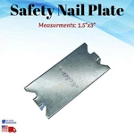 Safety Nail Plate For Wood Stud Guard Galvanized Steel Pipe Wiring Protector Lot. Fixed Price $33.50.