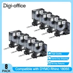 8PK 18055 Ind Heat-shrink Tube 1/2" Blackwhite For Dymo Rhino Pro 1000 5000. Fixed Price $44.89.