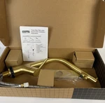 Kitchen Sink Faucet Gold Brushed Swivel Built 3 Way Water Filter Lead Free. Fixed Price $63.98.