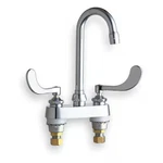 Chicago 895-317XKABCP Gooseneck Kitchen/bathroom Faucet, Manual, 4". Fixed Price $266.99.