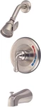 Kingston Brass Magellan Tub And Shower Faucets Brushed Nickel Finish KB638. Fixed Price $108.68.