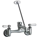 Chicago 897-RCF Service Sink Faucet, Wall Mount, 12 Gpm Flow Rate, 5-3/4. Fixed Price $149.99.