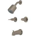 Kingston Brass KBX8148NDL Nuvo Fusion Two Handle Tub & Shower Faucet. Fixed Price $254.12.