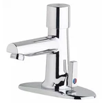 Chicago Faucet 3502-4E2805ABCP Metering, 4" Mount, Commercial Hole Straight. Fixed Price $295.99.