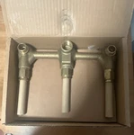 Central Brass T-3 Series 0868 Three Handle Tub & Shower Set Polished Chrome. Fixed Price $74.00.