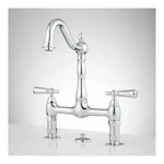 Signature H. Bridge Lavatory Faucet With Mushroom Type Overflow Drain- Chromep. Fixed Price $200.00.