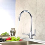 Chrome High Arc Kitchen Swivel Spout Single Handle Brass Sink Faucet Mixer Tap. Fixed Price $34.99.