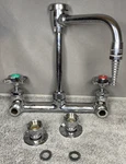 Chicago Faucet LWM4-A11-F Wall Mounted Dual Laboratory Water Saver. Fixed Price $284.95.
