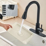 Matte Black Kitchen Faucet Sink Pull Down Sprayer Single Handle Swivel Mixer Tap. Fixed Price $26.09.