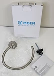 Moen Eva Towel Ring Brushed Nickel YB2886BN. Fixed Price $18.85.