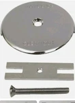 Watco Tub 1-HOLE Overflow Plate To Retrofit 2 Existing 18003-CP. Fixed Price $14.88.