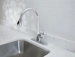 Oak Brook Ceramic Chrome 1.8 Gpm High Arc Spout Pull-down One Handle Kitchen Fau. Fixed Price $149.99.