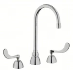 Chicago Faucets 786-E3ABCP Kitchen Gooseneck 2 Handle Deck Mount. Fixed Price $145.00.