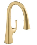 Kohler Graze K-22063-2MB Pull Down Spray Kitchen Faucet Brush Moderne Brass. Fixed Price $375.00.