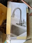 Oakbrook Vela Pulldown Kitchen Faucet One Handle Chrome - Gently Used 10X. Fixed Price $50.00.