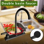 High Arc 2-HANDLE Standard Kitchen Sink Faucet Mixer Tap Plastic For Home Rv. Fixed Price $19.49.
