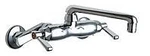 Chicago Faucets C445E35ABCP Hot And Cold Water Sink. Fixed Price $430.44.