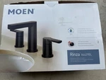 Moen Rinza 84629BL Two Handle Widespread Bathroom Sink Faucet Matte Black *read*. Fixed Price $85.00.