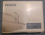 Moen 87603 Adler Single Handle Kitchen Faucet Chrome Finish New Sealed. Fixed Price $24.99.