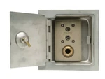 Zurn Z1350 3/4" Encased Narrow Wall Hydrant - Polished Stainless Steel. Fixed Price $349.95.