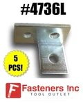 (#4736L) P1037 Hole Left Offset Angle For Unistrut B-line Channel (qty. 5). Fixed Price $49.56.