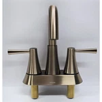 Moen 84022BZG Ronan 4" Centerset 2-HANDLE Bathroom Faucet Bronzed Gold. Fixed Price $79.90.