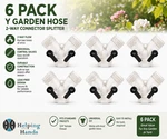 6 Universal 3/4" Faucet & Hose 2-WAY Splitter Connector Adjustable Water Valve. Fixed Price $19.95.