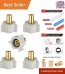 Reliable 5-PIECE Brass Pex Swivel Adapter Set 1/2" Npt For Easy Installation. Fixed Price $28.99.