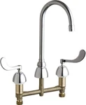 Chicago Faucets 786-E2805-5ABCP 1/2" Polished Chrome Widespread. Fixed Price $677.57.