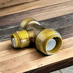 Sharkbite Tee 3/4" X 1/2" Push-to-connect Plumbing Fitting Durable. Fixed Price $21.99.