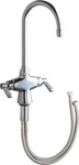 Chicago Faucets 50-E35ABCP Two Handle Kitchen In Polished Chrome. Fixed Price $399.81.