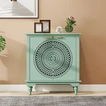 American Style Hollow-carved 2 Door Accent Cabinet Sideboard Buffet Storage. Fixed Price $278.65.