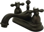 Kingston Brass KS3605AX Restoration 4" Lavatory Faucet Cross Handle Orb. Fixed Price $139.00.