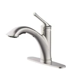 Glacier Bay Hemming 1-HANDLE Pull-out Sprayer Kitchen Faucet Stainless Steel. Fixed Price $33.00.