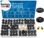 106 Pcs Flat And Beveled Faucet Washers Brass Bibb Screws Assortment For Use. Fixed Price $19.14.