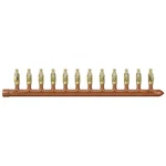 12-PORT Copper Manifold With 1/2" Pex Valves 1" Sweat Closed Right-hand. Fixed Price $262.72.