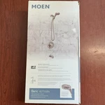 *read* Moen 82775SRN Beric 5-SPRAY Tub&shower Trim Brushed Nickel W/valve B128. Fixed Price $76.95.